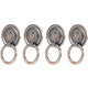 4 Pcs Antique Zinc Alloy Cabinet Door Handles Antique Bronze Hardware
