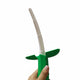 Banana Shaped Retractable Samurai Sword Twist Open Toy For Kids Cosplay & Party Gift - Green
