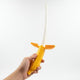 Banana Shaped Retractable Samurai Sword Twist Open Toy For Kids Cosplay & Party Gift - Yellow