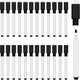 25Pcs Black Magnetic Dry Erase Markers with Eraser Cap, White Board Mini Dry erase Markers Bulk, Fine Point Tip Student White Board Markers for Teachers Office School Supplies