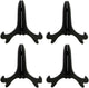 Black 4" Wood-Like Plastic Easels Plate Display Stands Picture Frame Stand Holder-Set of 4