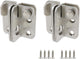Door Lock Latch Sliding Door Lock Stainless Steel Gate Latches with Padlock Hole Flip Door Latch for Cabinet, Bathroom, Window, Garage Barn Door, Right Open -2pcs