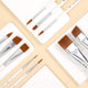 Face Paint Brush Set, 10 Pcs Face Paint Brushes Artist Brush for Body Face-Painting Kit Professional Body Art Makeup Kit for Acrylic Painting Gouache Watercolor Oil Christmas Halloween Cosplay Party
