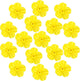 16 Pieces Hummingbird Feeders Replacement Flowers, Feeding Ports Pet Bird Feeder Replacement Parts Bee Guards for Outdoors Hanging Hummingbird Feeder, Fit in 7 mm/ 0.28" Holes(Yellow)