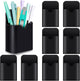 8 Pcs Magnetic Pen Marker Holders Dry Erase Magnetic Pen Pencil Holder Organizer Home Office Supplies for Refrigerator Whiteboard Locker (Black)