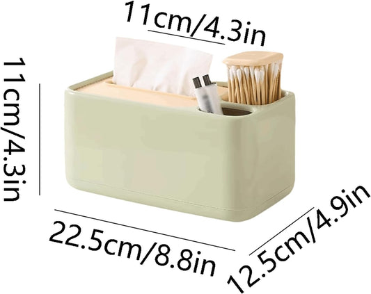 2 Pack Desk Organizer with Compartments for Pens and Toothpicks - Office Supply Storage Solution
