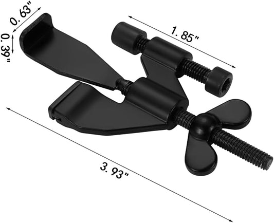 Portable Door Lock - Extra Security for Hotels & Travel - Self-Adhesive No Drilling Required - Black - 1 Piece