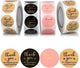 Thank You Round Stickers for Supporting My Small Biness Adhesive Labels, 3-Color, 1inch (2000Pcs, 4 Rolls, Each roll 500Pcs)