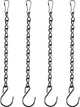 Black 4 Pack Hanging Chain for Bird Feeders, Planters, Lanterns, Wind Chimes, Decorative Ornaments and Birdbaths Basket Extender Chain Outdoor Indoor (9.5 Inch)
