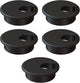 Desk Grommet 2 Inch (50 mm) Pack of 5-Black ABS Plastic Cable Hole Cover to Arrange Wires & Cords Through Computer Table/Countertops