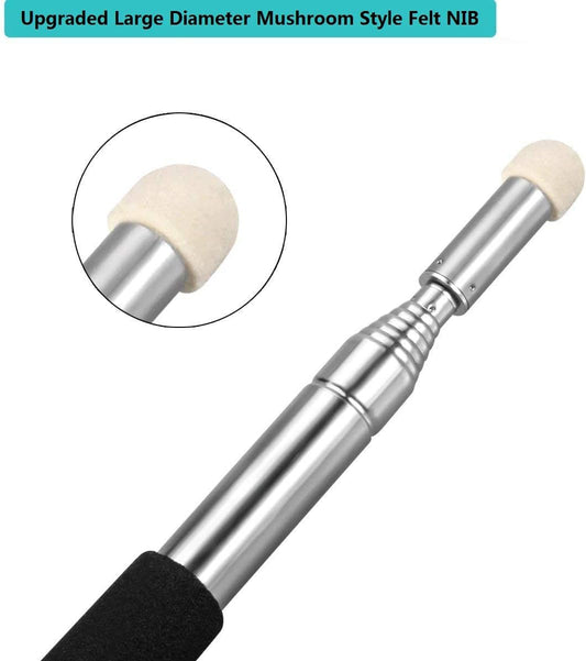 Telescopic Teachers Pointer,Teaching Pointer,Hand Pointer Extendable Retractable Handheld Presenter Classroom Whiteboard (1) 39 inch