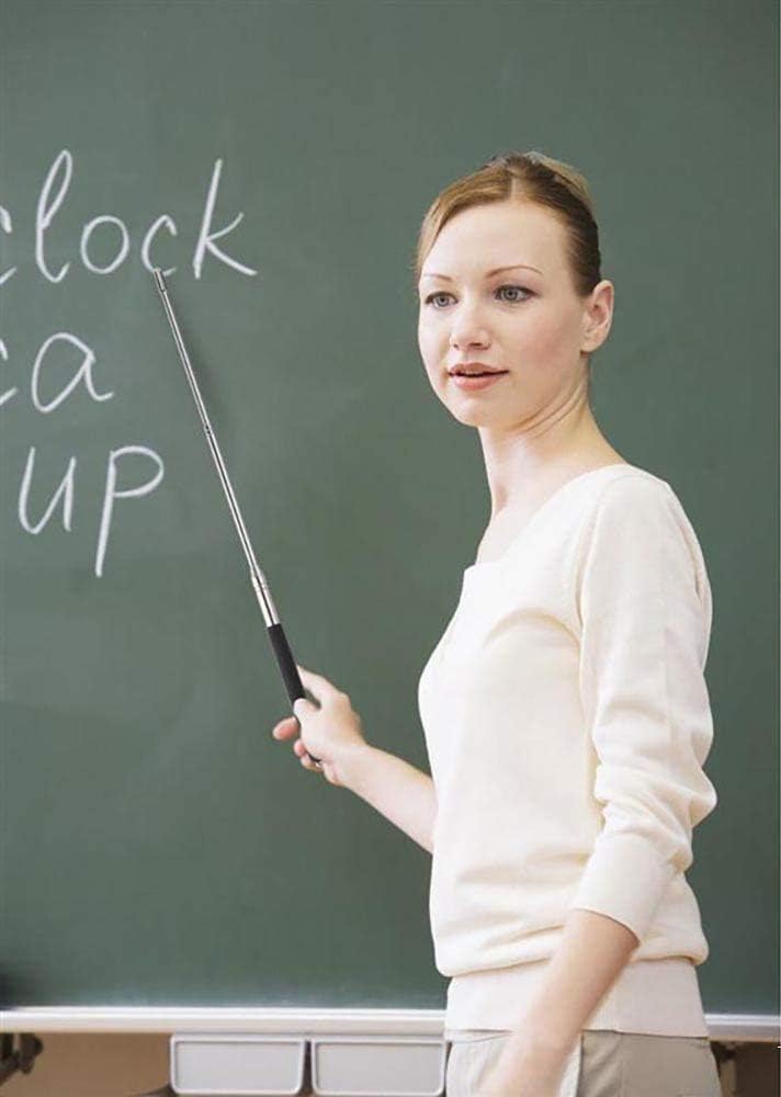 Telescopic Teachers Pointer,Teaching Pointer,Hand Pointer Extendable Retractable Handheld Presenter Classroom Whiteboard (1) 39 inch