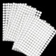 1008 Self-Adhesive Hook and Loop Dots - Petluno 10mm White Hook and Loop Stick on Dots, Round Hook and Loop Fasteners, Self Adhesive Hook and Loop Tape Strips for School Learning Materials, Christmas Cards, Binder Wallets 504