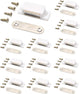 Cabinet Magnet Latch - Best for Cabinet Doors, Cupboards, Drawers and Shutters - Cabinet Magnetic Latch Easy Install - Magnetic Cabinet Catch Screws Included - Set of 12(White)