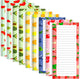 9 Pack Magnetic Notepads for Refrigerator, Fruit Design Grocery List Pad Fridge, Full Magnet Back Shopping Lists, 25 Sheets Per Note Pads -
