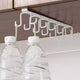 Mug Hooks Under Cabinet, Coffee Cup Cabinet No Drilling Hanger Hanging Cups Organizer for Kitchen Utensil Storage
