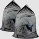 2 Pack Large Mesh Laundry Bags, 24" x 36" Heavy Duty Strong Drawstring Dirty Clothes Bags with Soft Breathable Net, Machine Washable Laundry Bag for College, Dorm, Camp, Travel and Family Use(Black)