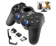 2.4G Wireless Gamepad with OTG Converter and Mobile Phone Holder for PS3 Phone Black