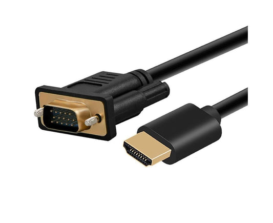 Portable HDMI-compatible to VGA High Clarity Converter Cable Cord for Computer Projector