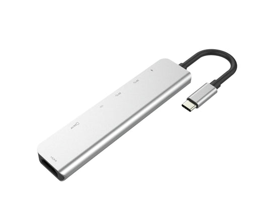Type-C Hub Docking Station High Speed Multifunctional 7 in 1 USB 3.0 HDMI-compatible PD USB TF Laptop for Huawei Silver