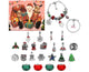 24Pcs Santa Tree Advent Calendar Christmas Countdown Calendar DIY Charm Bracelet Making Kit Gift