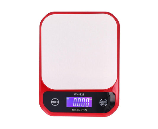 USB Charging Scale Waterproof Kitchen Baking Food Scale Electric Weight Measuring BalanceRed 5kg/0.1g