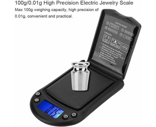 100g/0.01g Portable High Precision Electric Jewelry Scale with Digital Display, Digital Precision Scale Jewelry Scale for Jewelry, Scale
