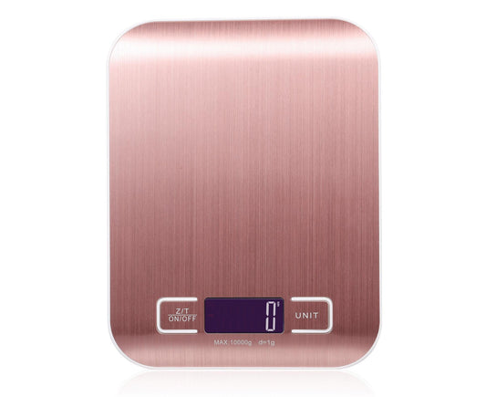 Kitchen Scale Digital Food Scale 10KG Measuring Range for Cooking Baking g lb oz ml kg Milk ml Stainless Steel Battery Operated