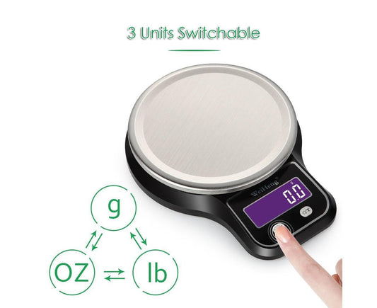 WeiHeng 1g to 5kg Kitchen Food Scale with Weighing Bowl Variant Size Value 1g to 5kg