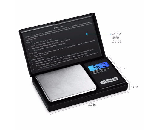 Electronic Pocket Mini Digital Gold Jewellery kitchen Scales 0.1G to 1000 Grams