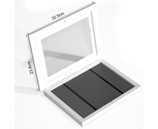 Flip Photo Frame Front Opening Picture Display Artwork Easy to Use Versatile Design Picture Display Stands - Black