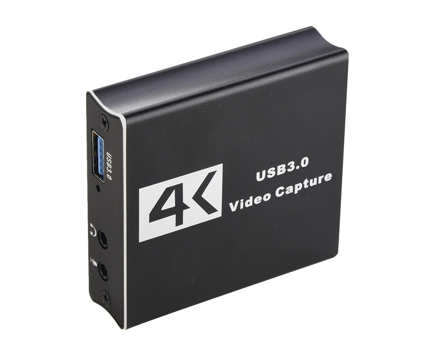 Video Capture Card 1080P High Speed 4K HDMI-compatible to USB3.0 Game Capture Device for Live Streaming - Black