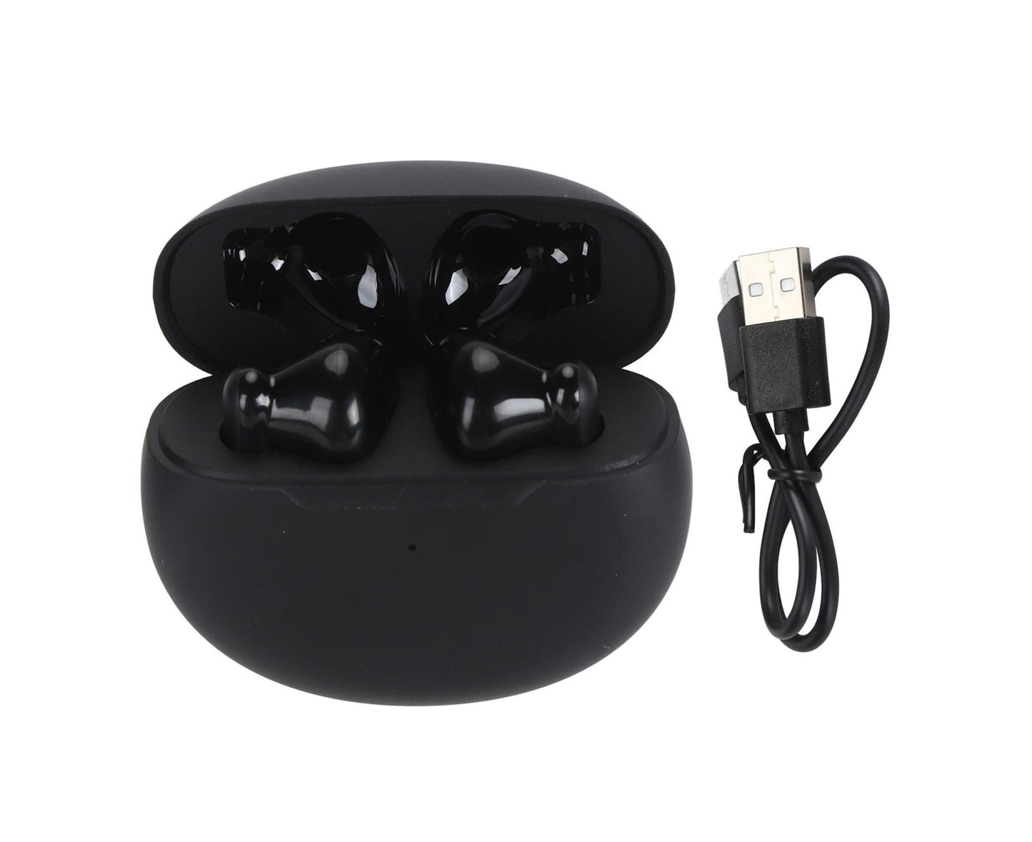 Language Translator Earbuds Multifunction HD Noise Reduction Bluetooth 5.1 144 Kinds Languages Real Time Translation Headphone Black