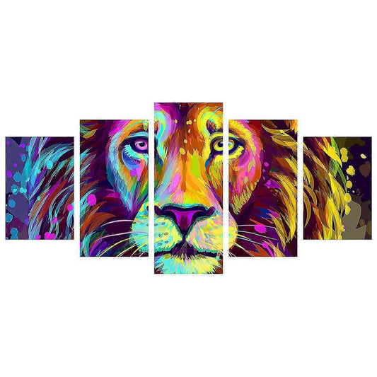 Five Consecutive Abstract Wall Stickers For Living Room Bedroom Background Wall Home Decoration Self-adhesive