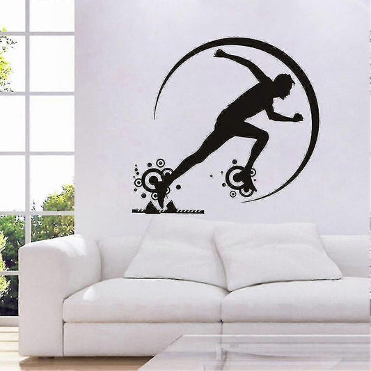 Running Home Decor Wallpaper Wall Stickers 61x71cm