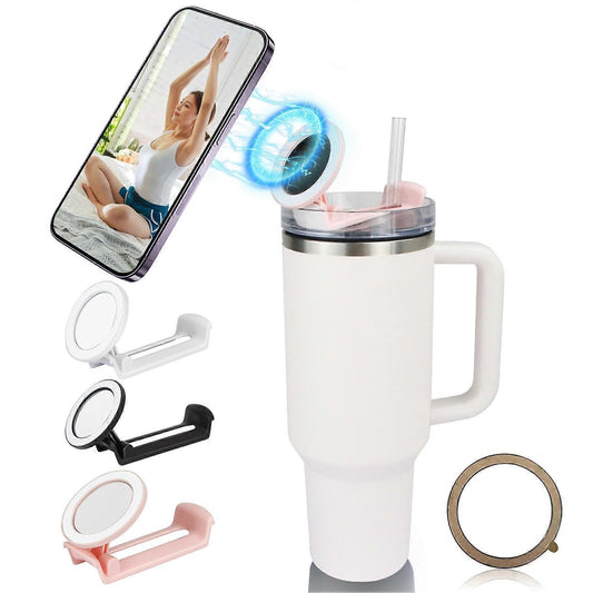 Phone Holder For Stanley, Water Bottle Phone Holder For Stanley 40oz Cup, Phone Stand Mount, Portable, Rotatable