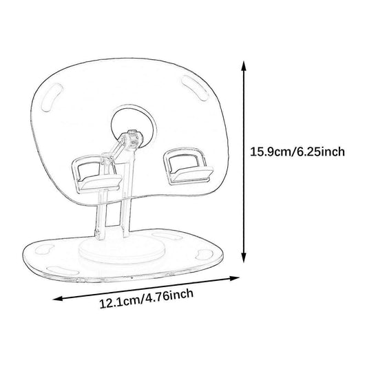 Rotatable Non-Slip Tablet Stand for Desk - White