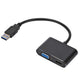USB-C to HDMI/VGA Dual Monitor Adapter Plug & Play
