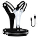 USB LED Running Vest with Belt Bag, Reflective Gear for Runners, Biking, Night Sports