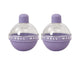 2Pcs Ice Cube Mold Reusable DIY Creative Light Bulb Shape Ice Ball Maker Household Supplies -Purple