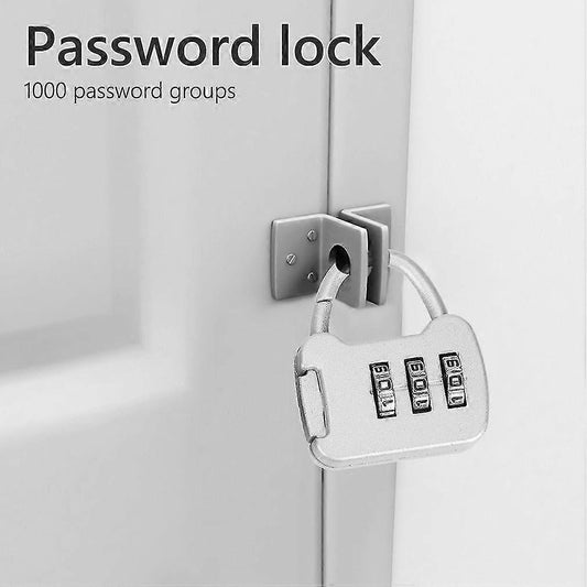 3-Digit Combo Padlock - Outdoor Travel Luggage Bag Lock for School & Fitness