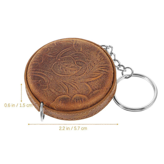 Mini Retractable Tape Measure Vintage Measuring Tape with Keychain Portable