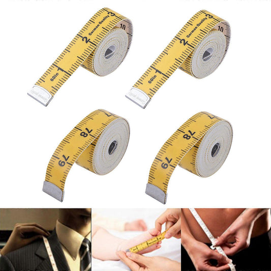 2 Pack Sewing Tape Measures 60inch Double Scale Soft Cloth Measuring Tape