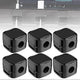 6-Pack Black grip Cable Clips Desk Organizer Adhesive Wire Holder