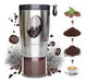 Manual Coffee Grinder - Foldable Hand Crank, Stainless Steel, Adjustable, Portable