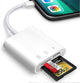 SD Card Reader for iPhone/iPad, Plug and Play Game TF Card Reader (Only Reader)