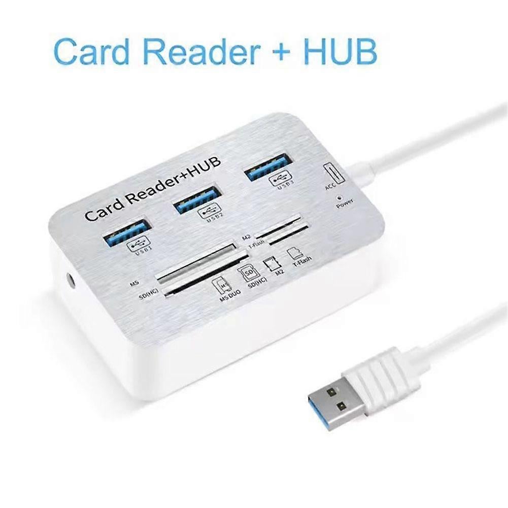 USB 3.0 HUB Combo Micro SD TF Memory Card Reader for Laptop Computer