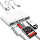 5-in-1 USB OTG Memory Card Reader Adapter, SD TF Card Reader Combo