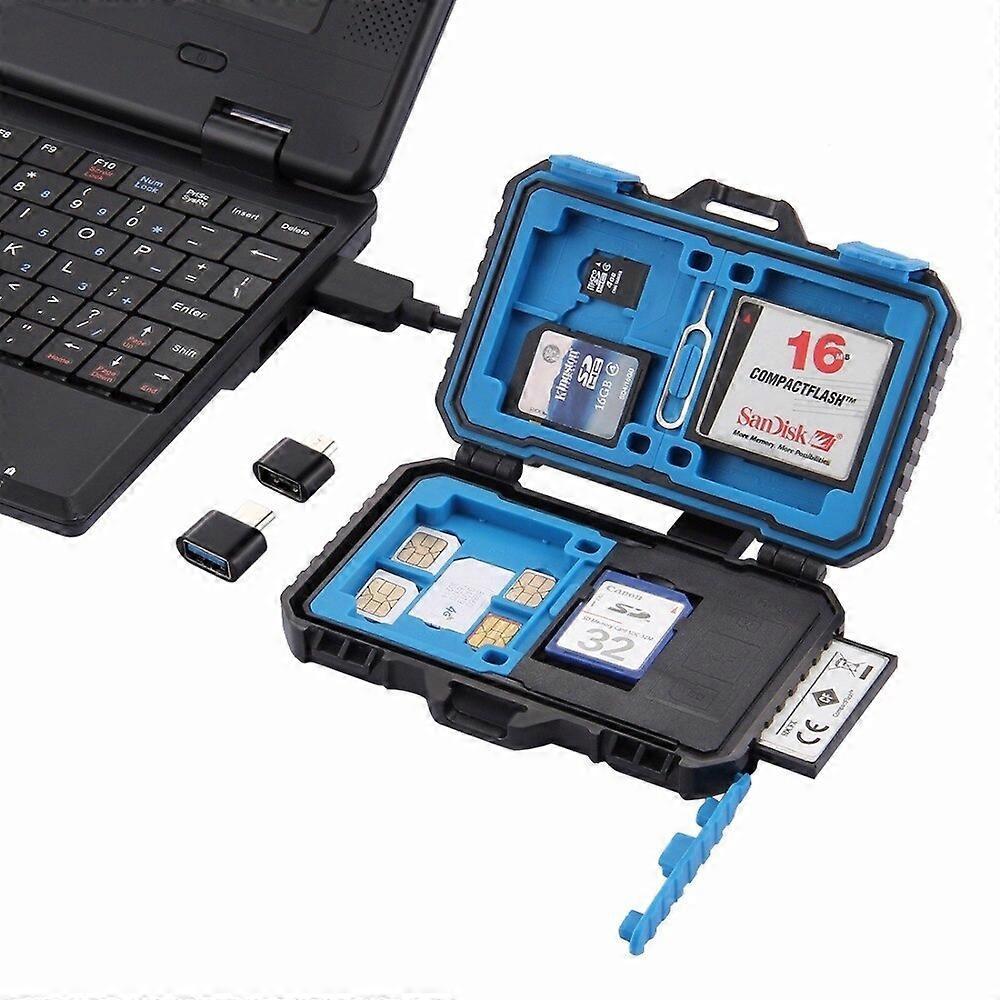 USB 3.0 Memory Card Reader 22-in-1 with Case, SD TF CF Card Adapter with OTG