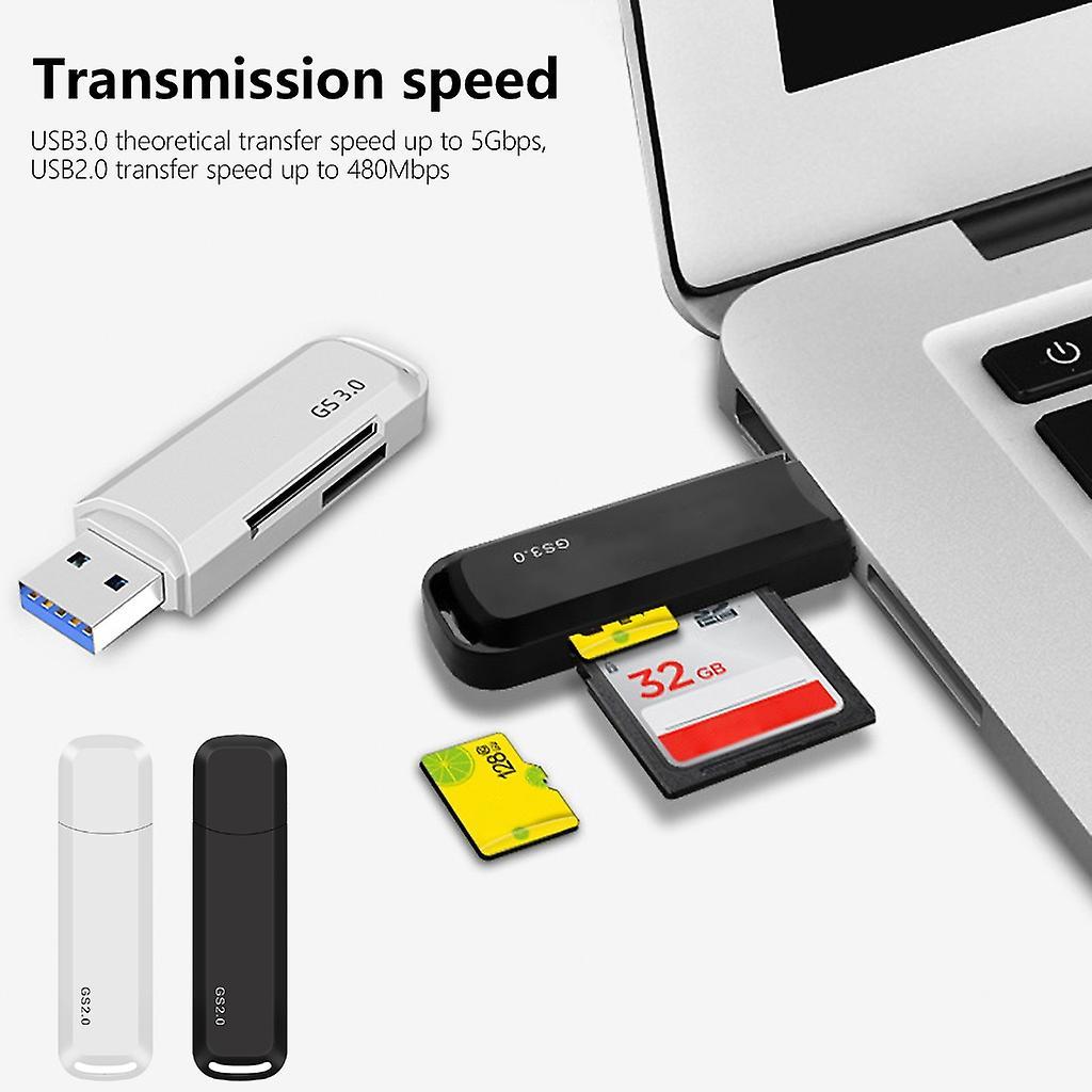 USB Memory Card Reader Adapter for SD TF Cards, for Phone and Computer